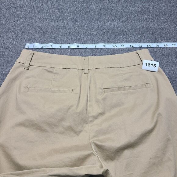 A New Day Womens Chino Pants 4 Khaki Wide Leg Stretch Slacks Office Work - Picture 9 of 11